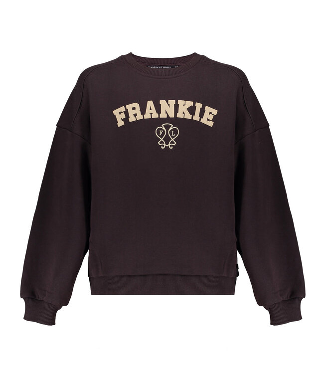 Frankie & Liberty Meisjes sweat shirt - Phoebe - 15.2 Cool Brown