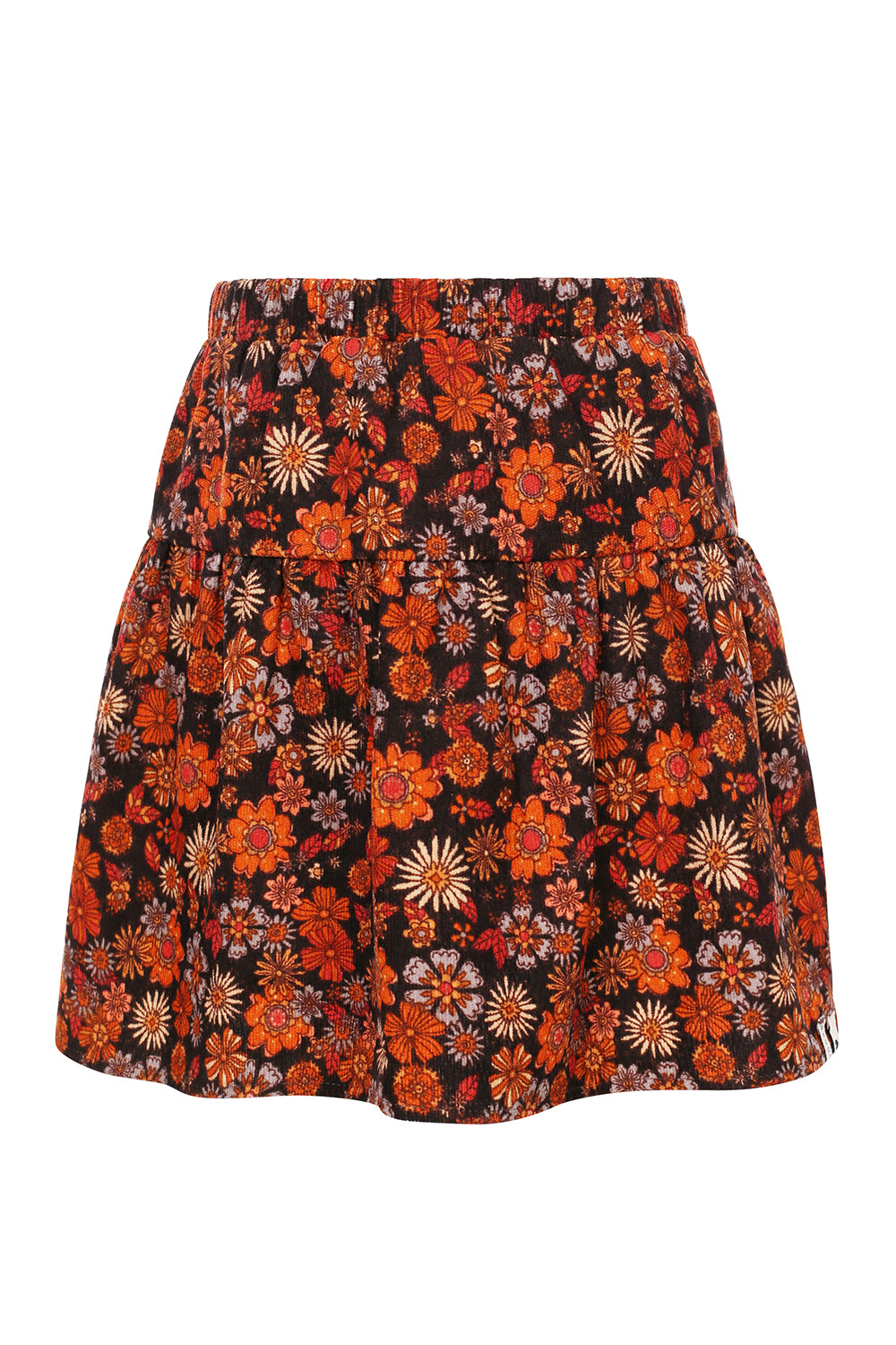 LOOXS Little Meisjes rok retro rib - Retro floral LOOXS Little Meisjes rok retro rib - Retro floral