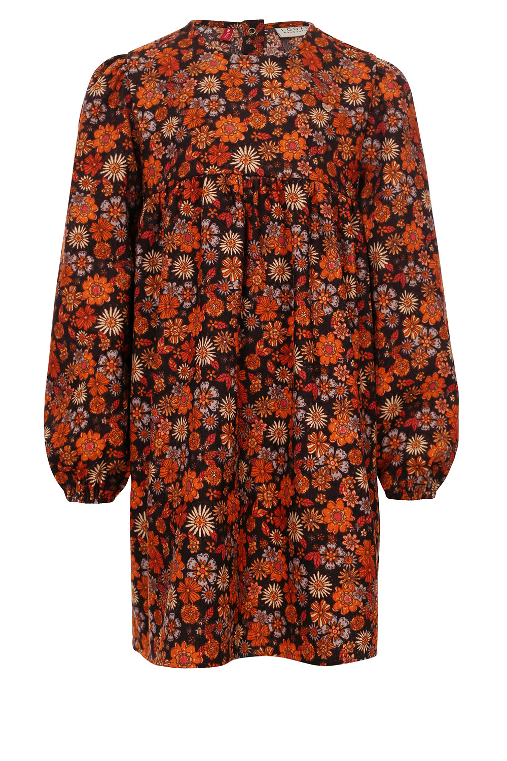 LOOXS Little Meisjes jurk retro rib - Retro floral LOOXS Little Meisjes jurk retro rib - Retro floral