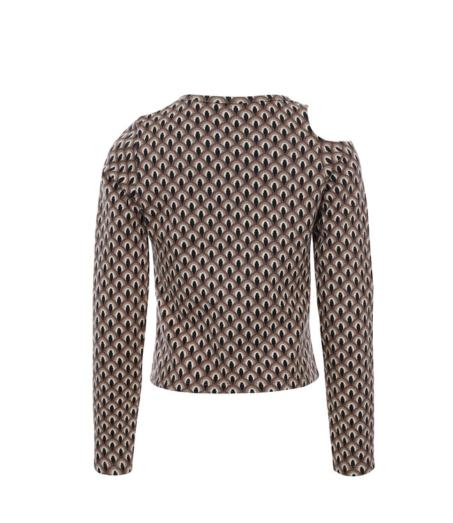 LOOXS 10sixteen Meisjes top open schouder - Graphic