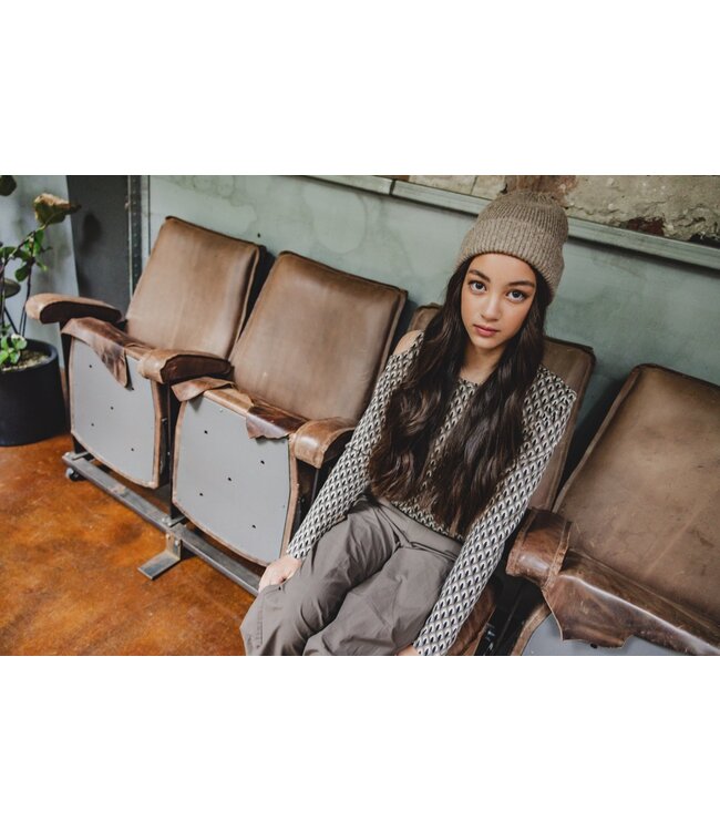 LOOXS 10sixteen Meisjes top open schouder - Graphic