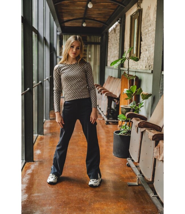 LOOXS 10sixteen Meisjes top open schouder - Graphic