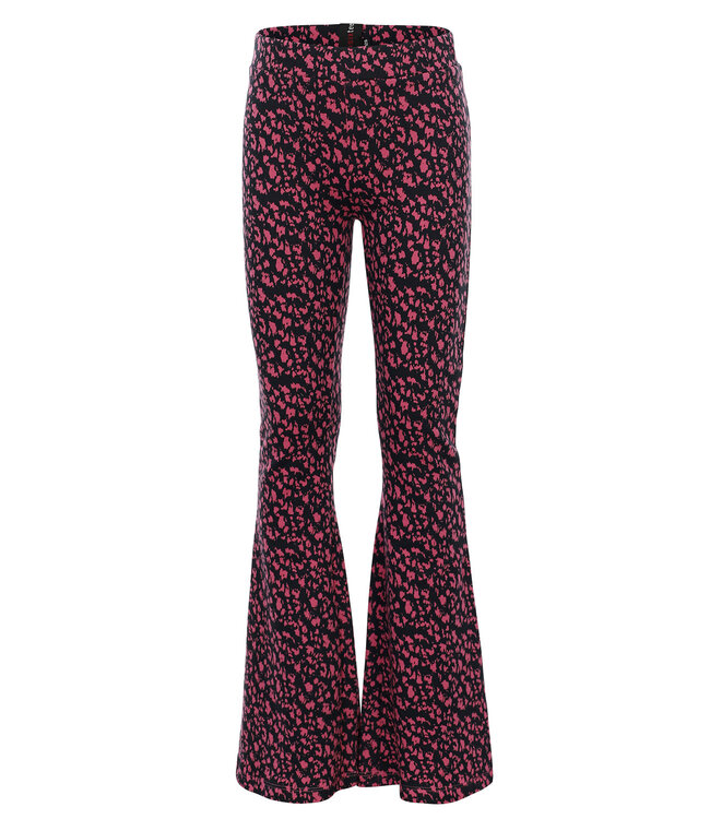 LOOXS 10sixteen Meisjes flair broek - Mauve stippen