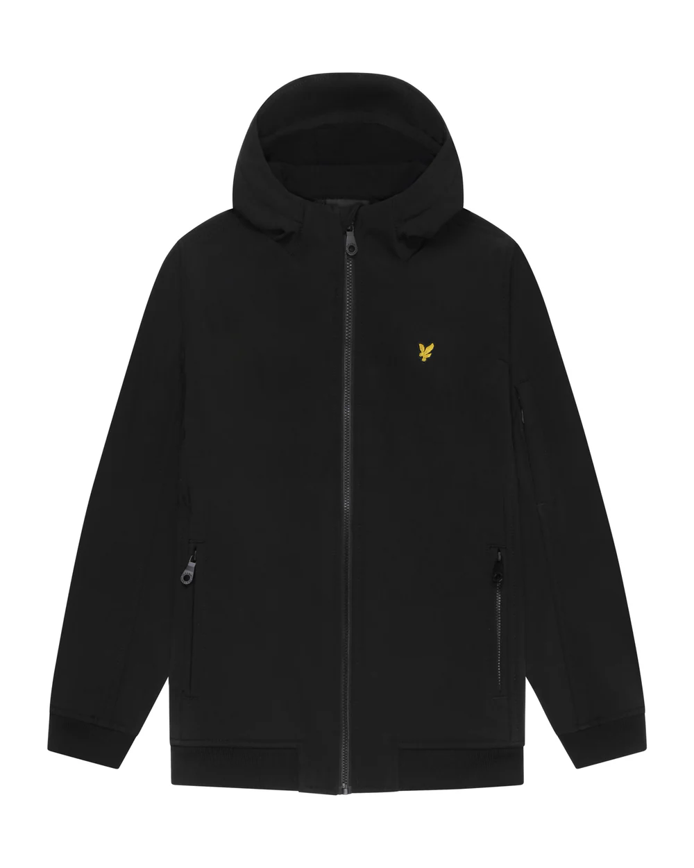 Lyle & Scott Softshell jas met capuchon - Jet zwart Lyle & Scott Softshell jas met capuchon - Jet zwart