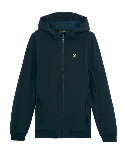 Softshell jas met capuchon - Navy blauw