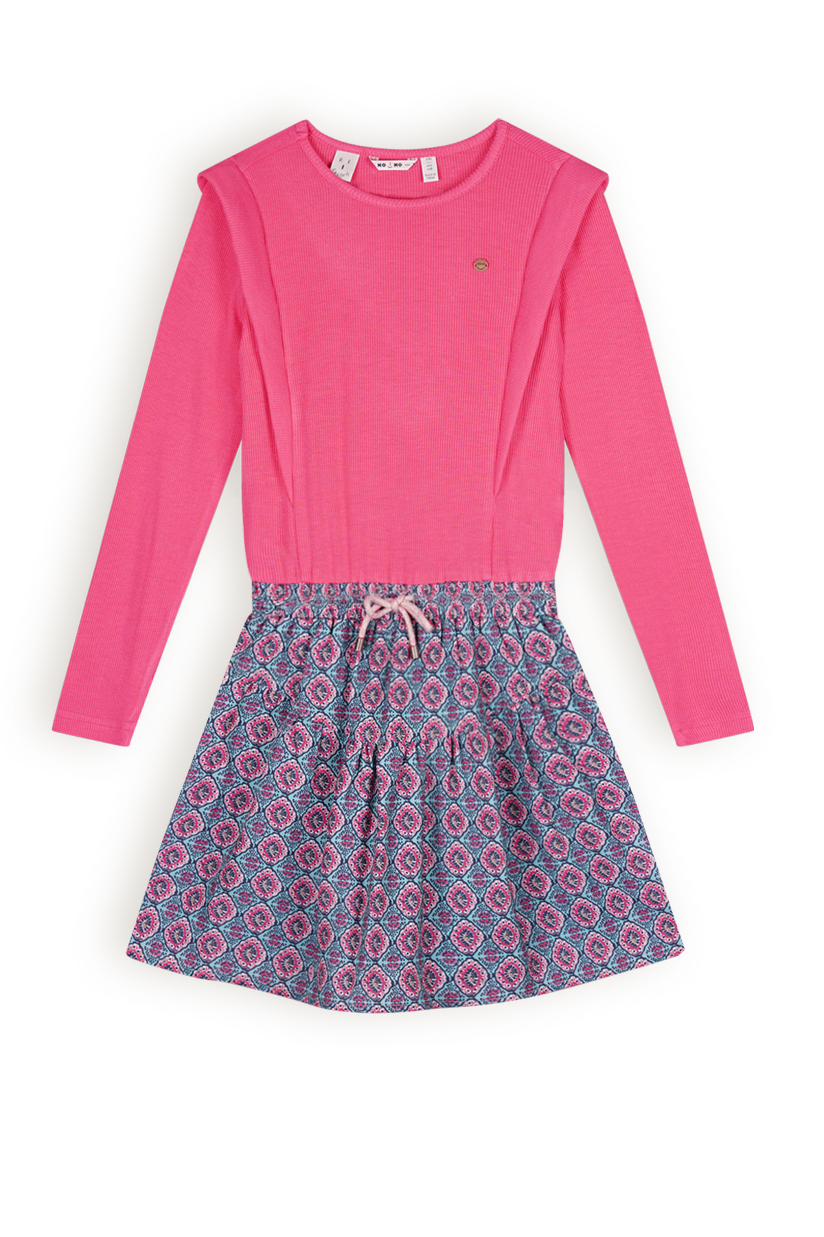 Meisjes jurk AOP - Morly - Azalea roze