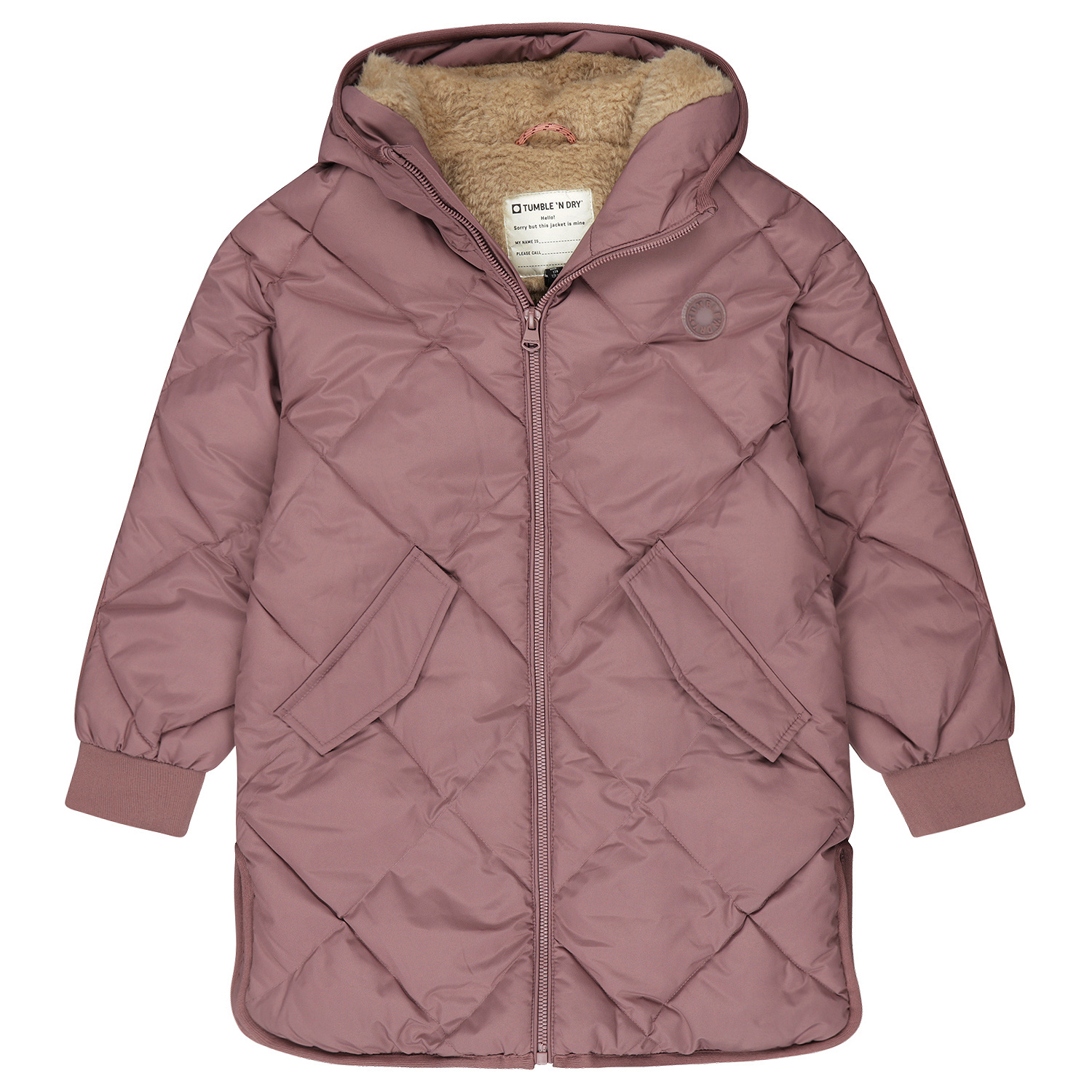 Tumble & Dry Meisjes winterjas - Baltic - Wood roos