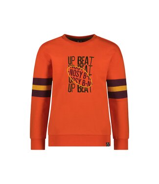 B.Nosy Jongens sweater - Sean - Orange glo