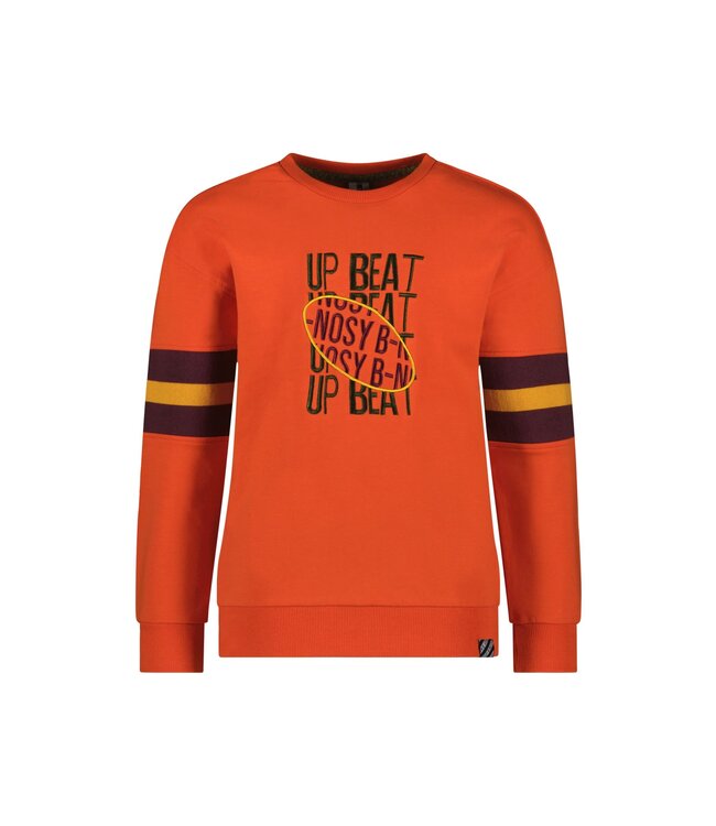 B.Nosy Jongens sweater - Sean - Orange glo