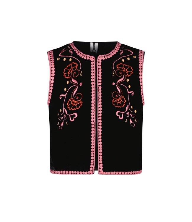 B.Nosy Meisjes gilet - Gaby - Zwart