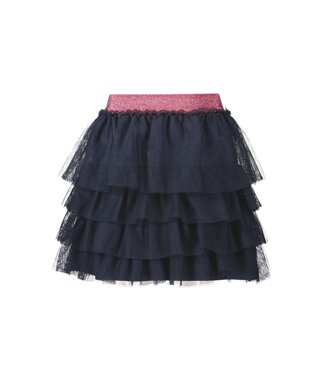 B.Nosy Meisjes rok tule - Rose - Navy blauw