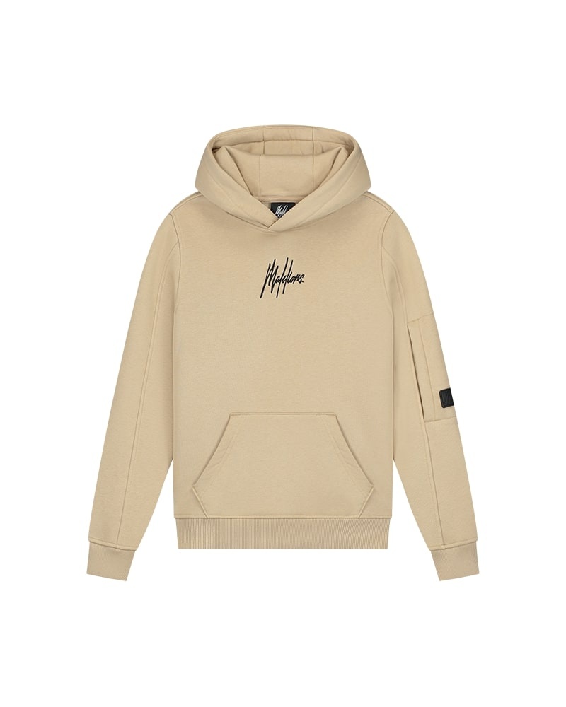 Malelions Hoodie cargo - Licht bruin