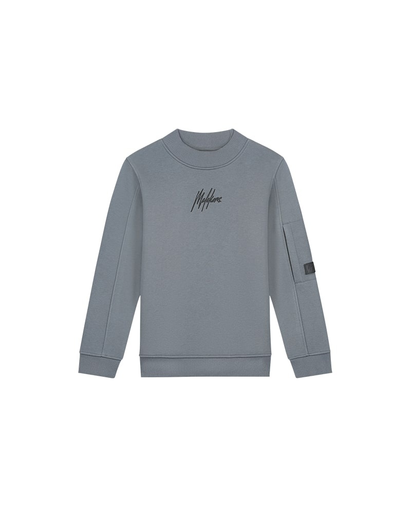 Malelions - Turtle sweater - Dark Grey - Maat 164