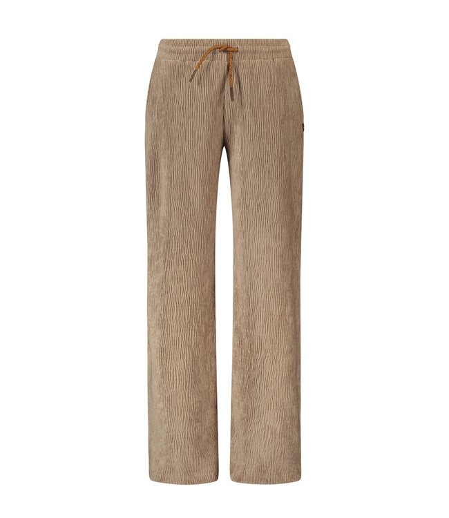 Like Flo Meisjes broek velvet - Fem - Taupe