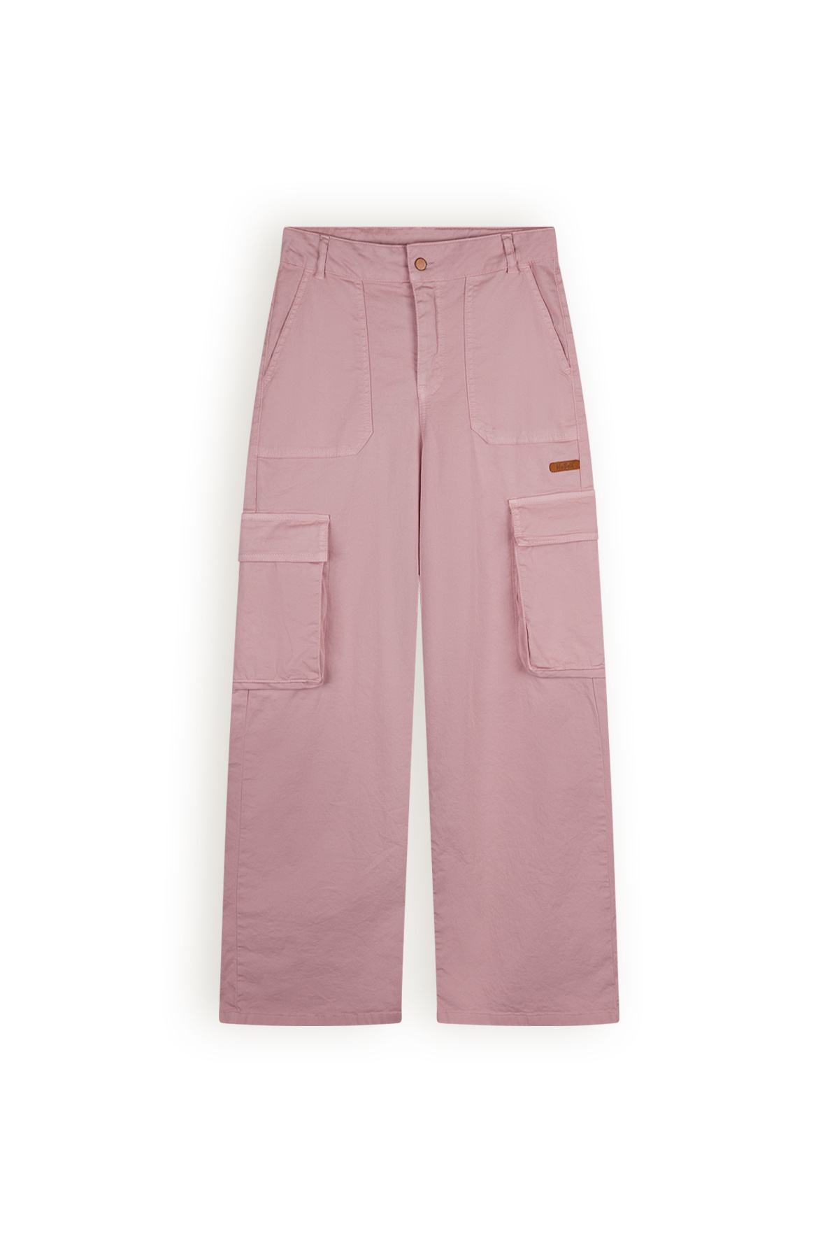 NoBell Meisjes cargo broek twill - Susy - Vintage roze