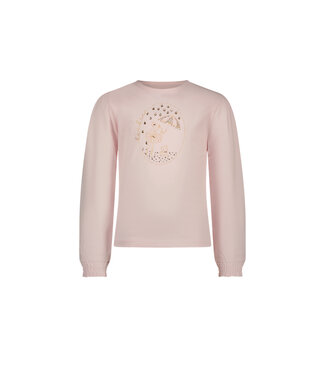 Le Chic Meisjes t-shirt paraplu - Nonsy - Roze quartz