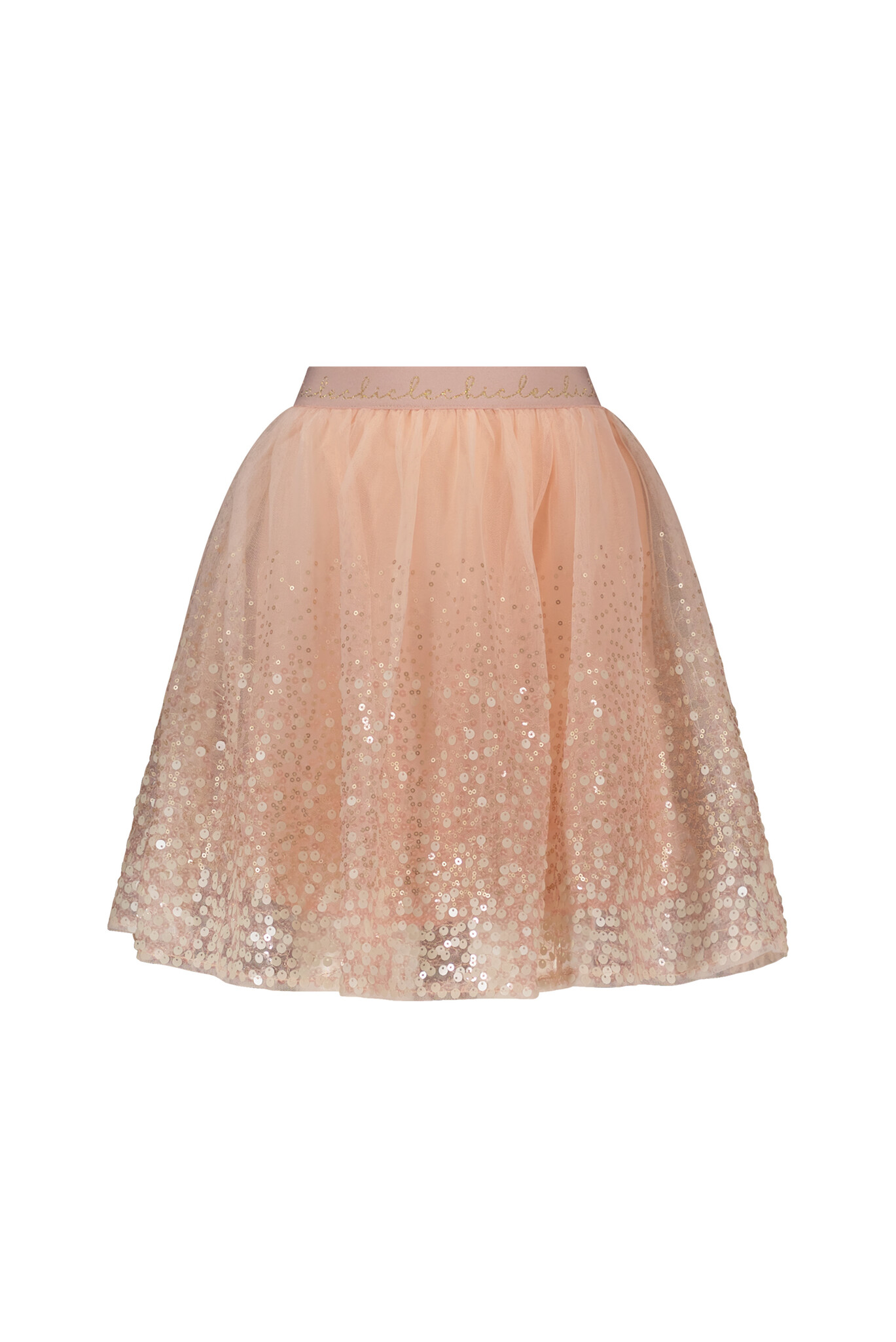Le Chic Meisjes rok pailletten - Teddy - Roze quartz Le Chic Meisjes rok pailletten - Teddy - Roze quartz