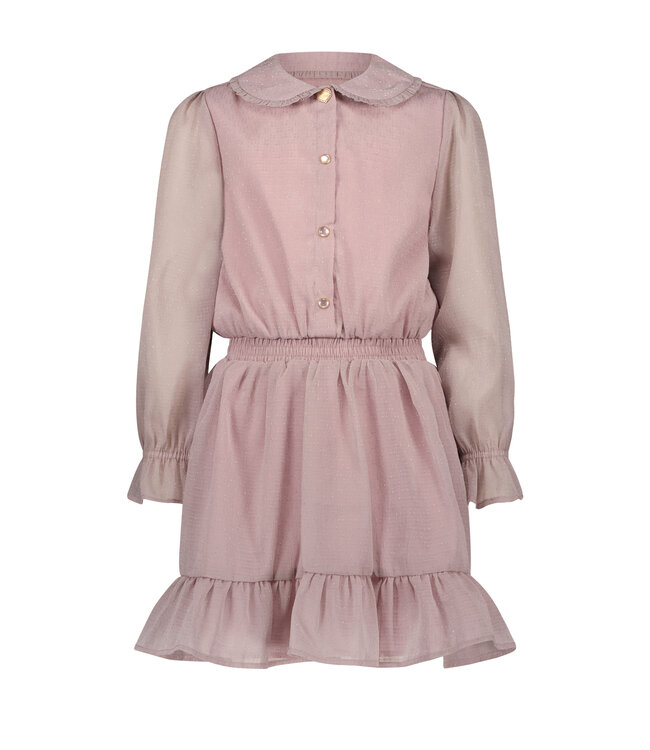 Le Chic Meisjes jurk voile - Swanka - Sweet plums