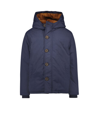 Like Flo Jongens winterjas met capuchon - Abel - Navy blauw