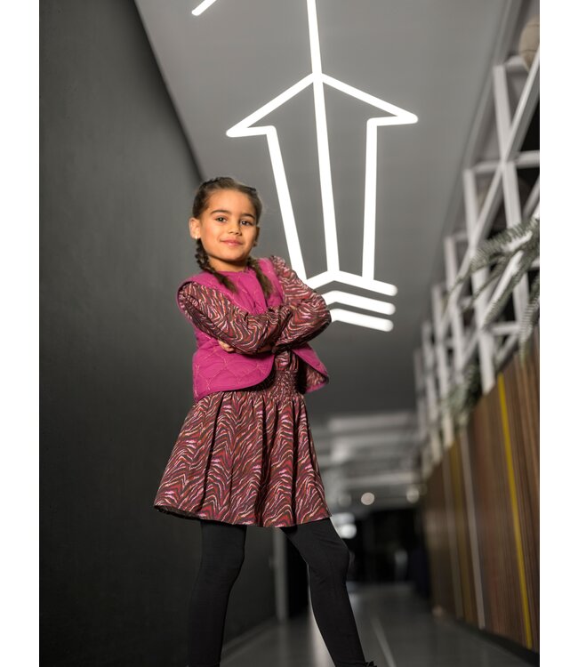 B.Nosy Meisjes gilet - Ginny - Gleeful AOP