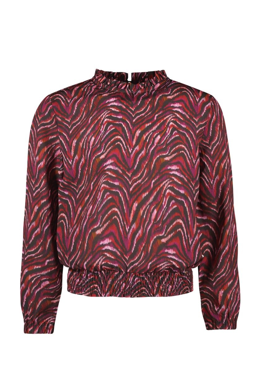 B.Nosy Meisjes blouse - Bella - Gleeful AOP