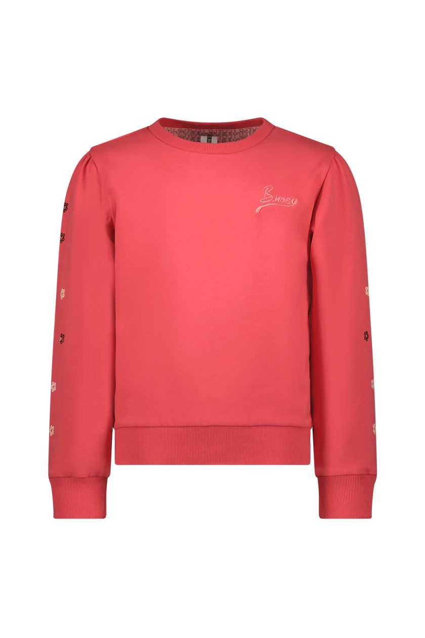 B.Nosy Meisjes sweater - Scottie - Zacht rood