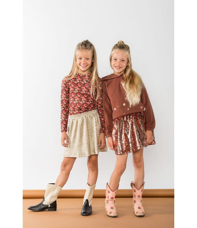 B.Nosy Meisjes sweater - Stella - Cappucino