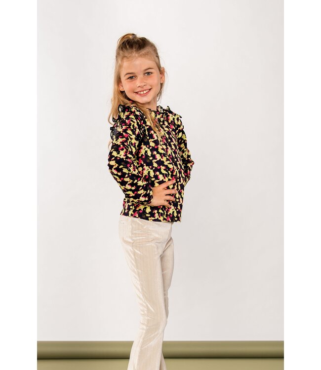 B.Nosy Meisjes top - Billie - Electric AOP