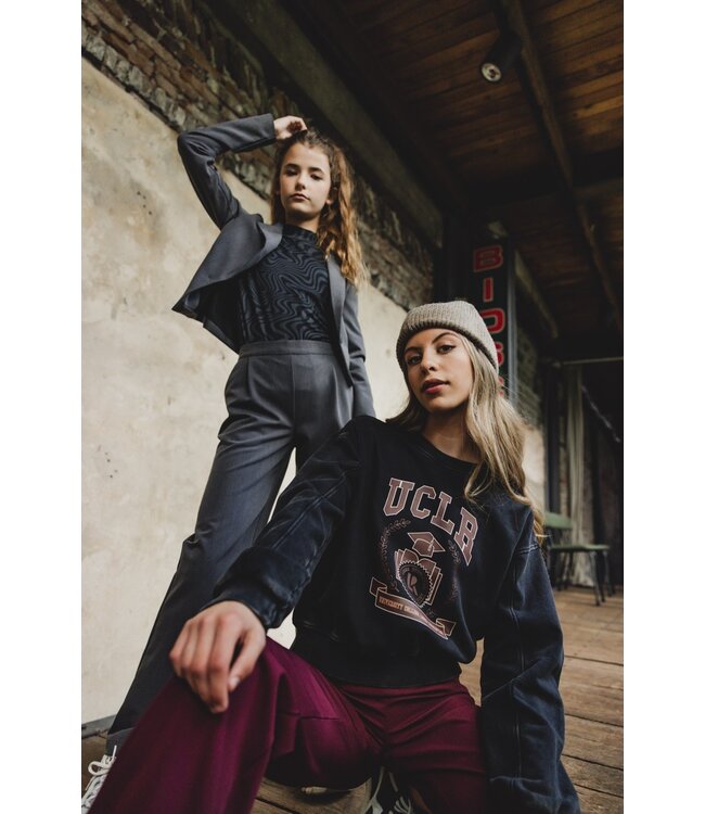 LOOXS 10sixteen Meisjes sweater - Acid zwart