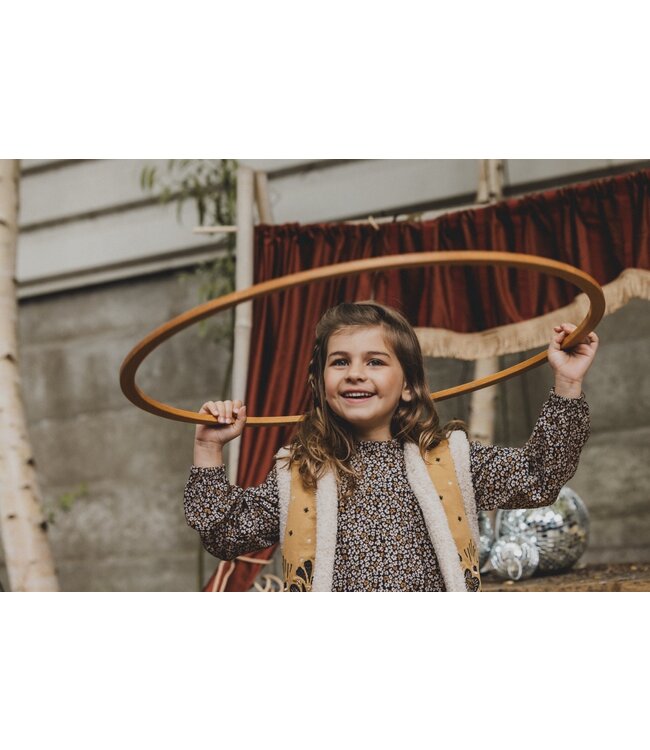 LOOXS Little Meisjes gilet boho - Oker geel