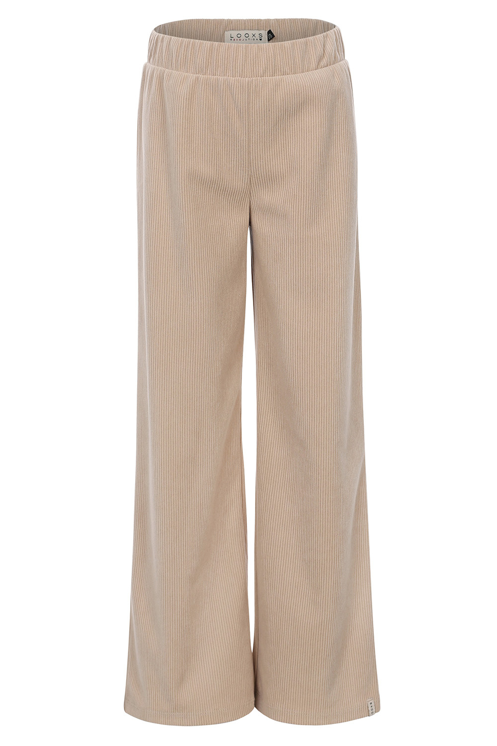 LOOXS Little Meisjes broek wideleg corduroy - Latte afbeelding