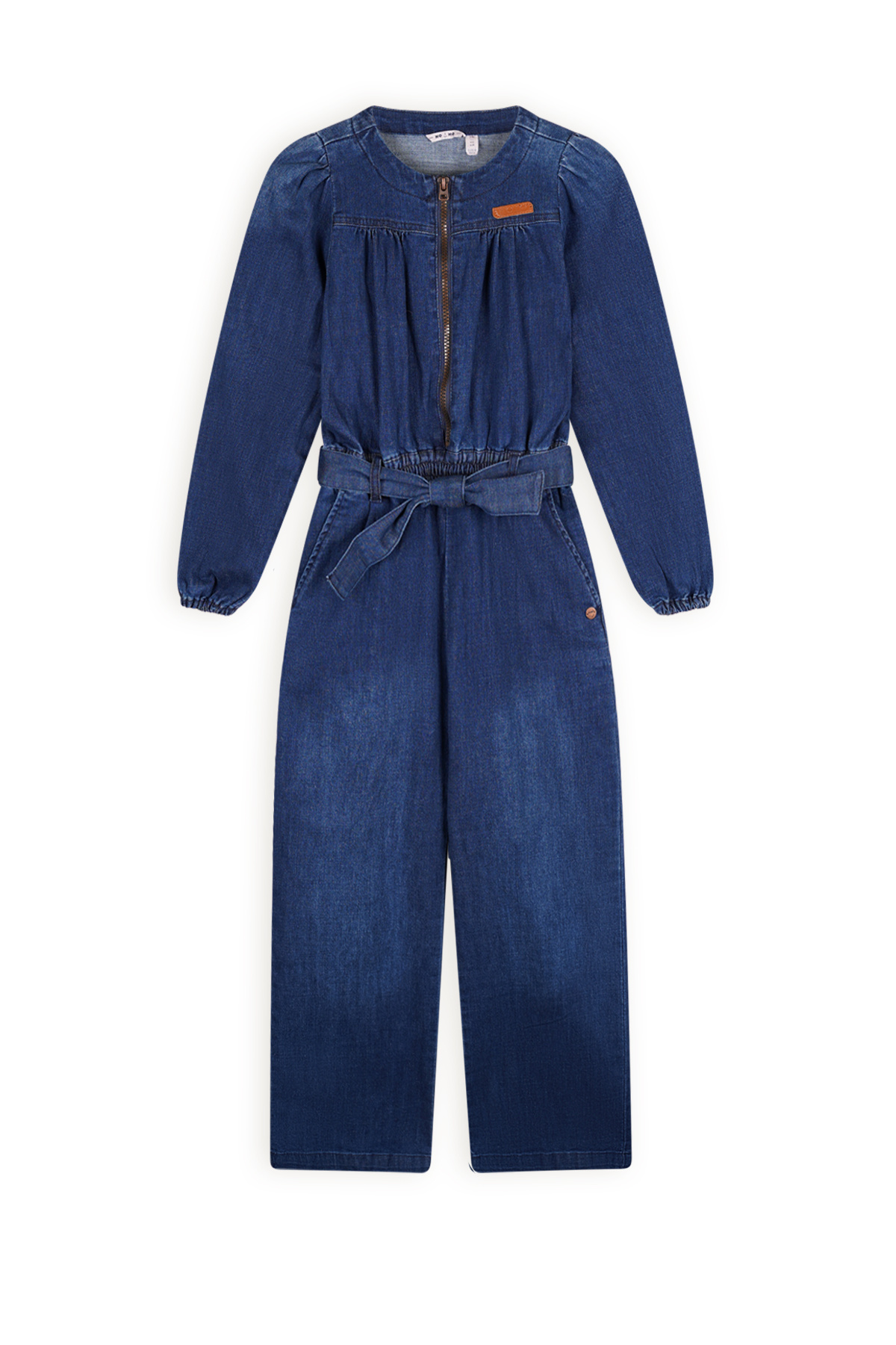 Meisjes jeans jumpsuit - Sasai - Navy blauw