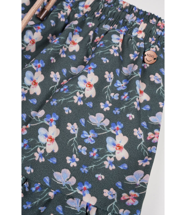 NoNo Meisjes rok ruffel AOP - Neval - Bushy grijs