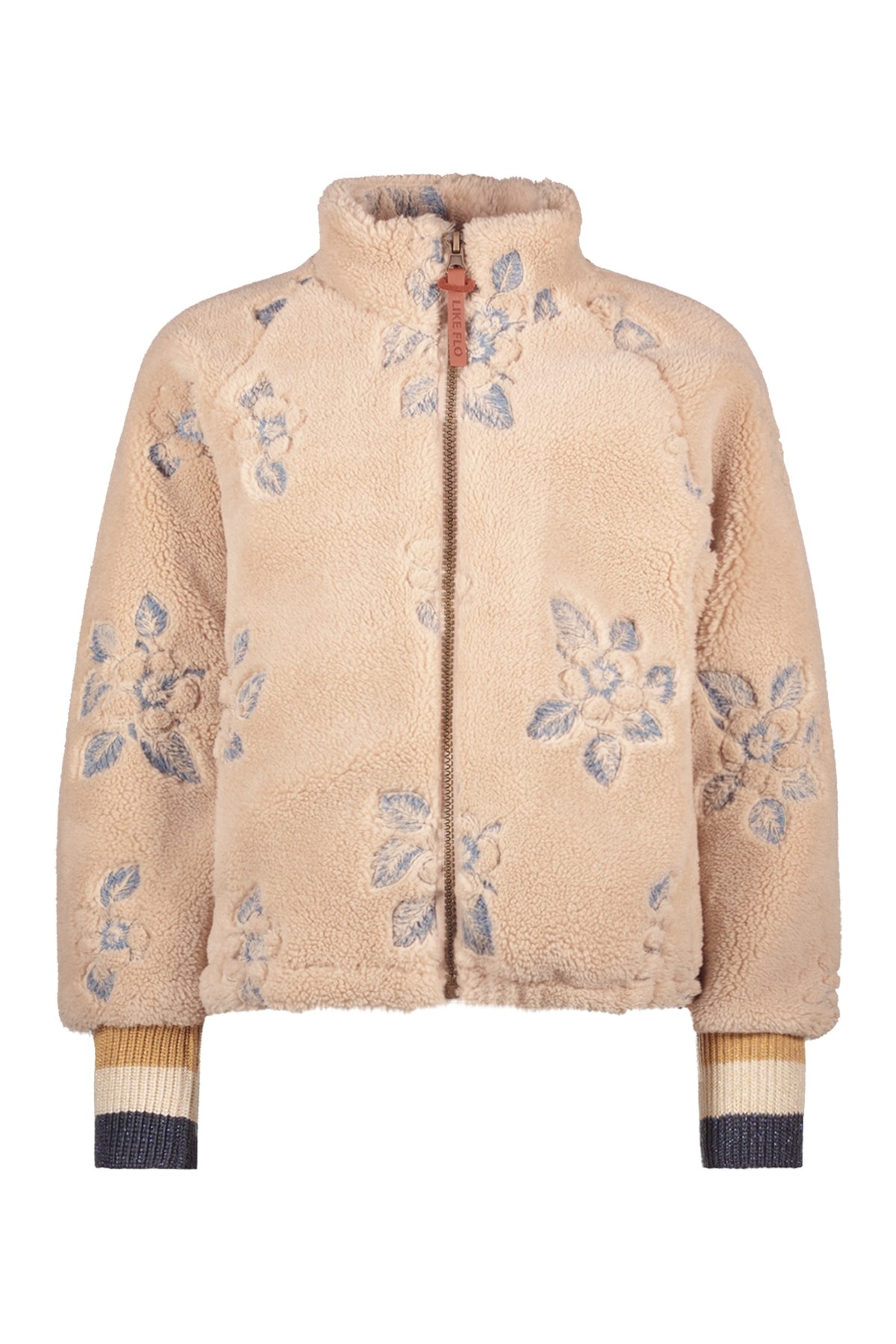 Like Flo Meisjes vest gebreid teddy embroidery - Dionne - Kit