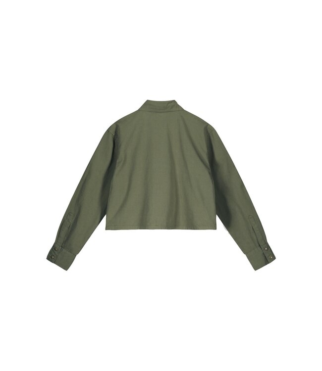 Like Flo Meisjes blouse - Cassy - Army groen