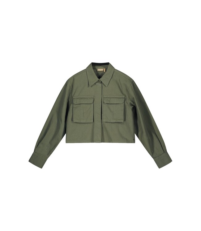 Like Flo Meisjes blouse - Cassy - Army groen