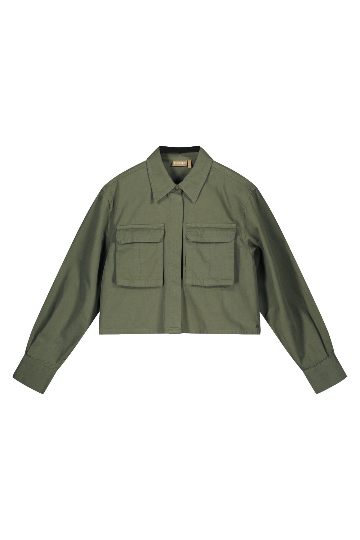 Meisjes blouse - Cassy - Army groen