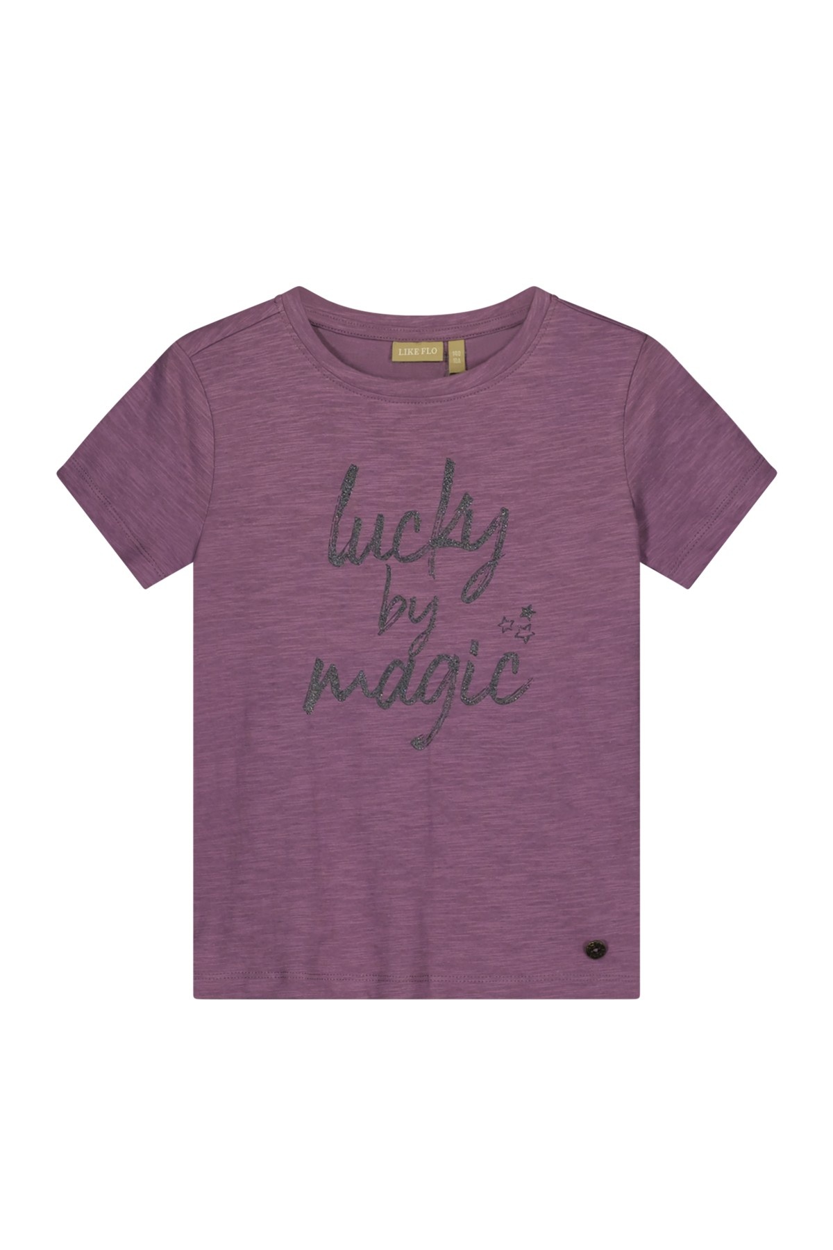 Like Flo Teens - Meisjes t-shirt SS tekst - Ella - Lavendel