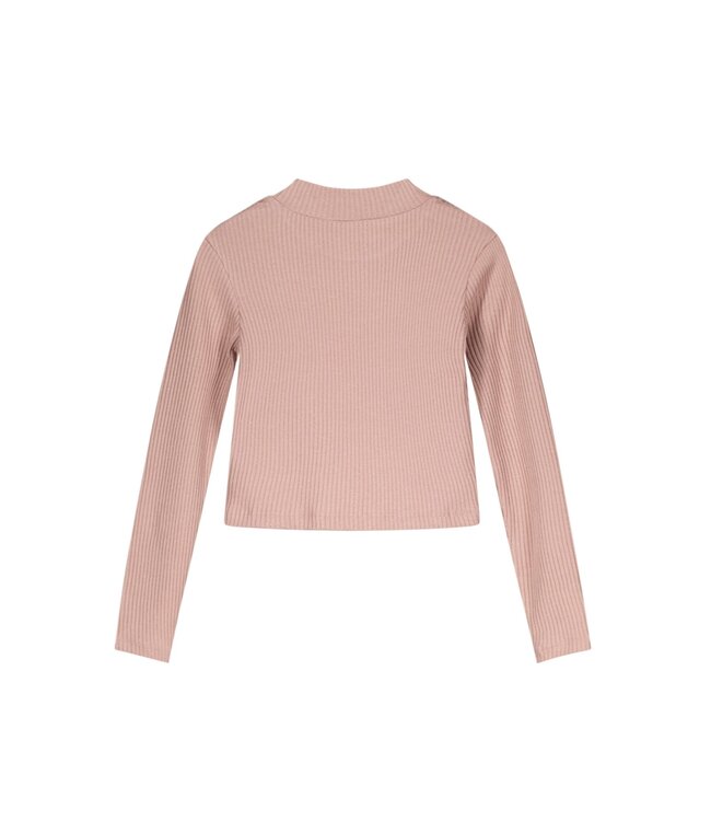 Like Flo Meisjes shirt rib melee - Elke - Lt roze