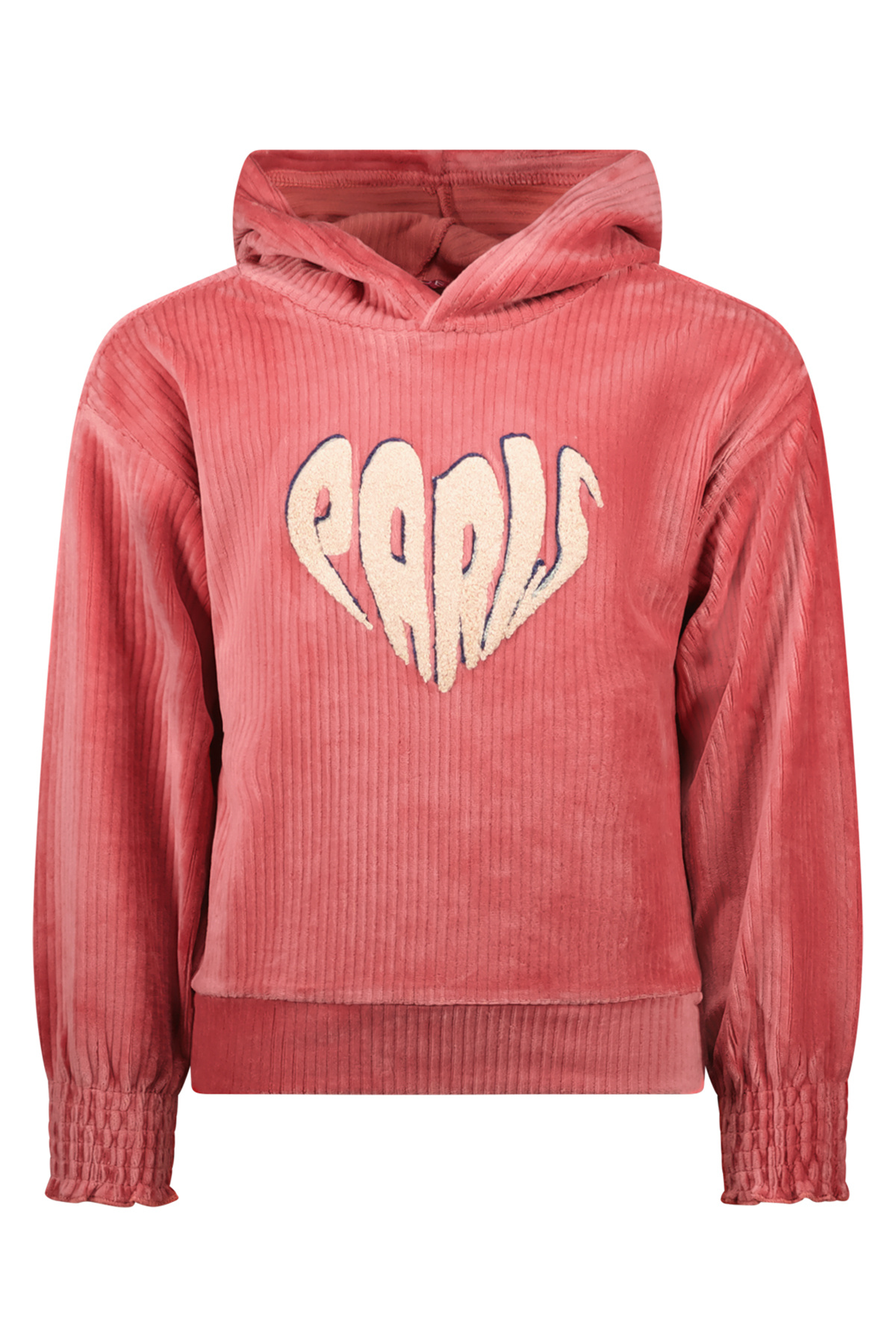 MAYCE Meisjes hoodie rib velours - Rouge MAYCE Meisjes hoodie rib velours - Rouge