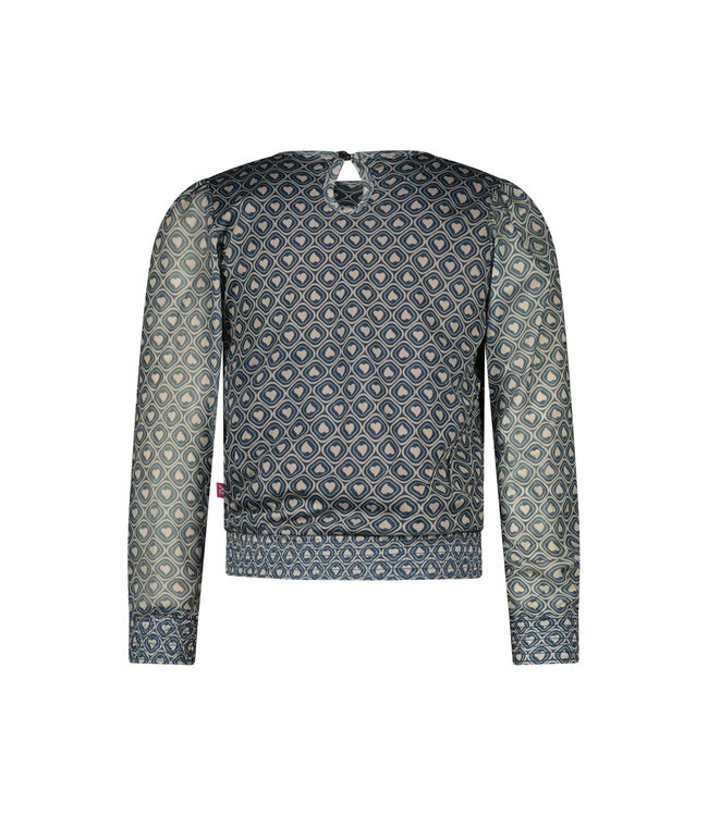 MAYCE Meisjes top mesh - Hartjes