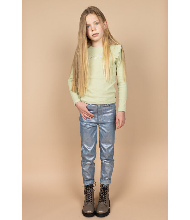 MAYCE Meisjes jeans broek boyfriend fit - Licht denim