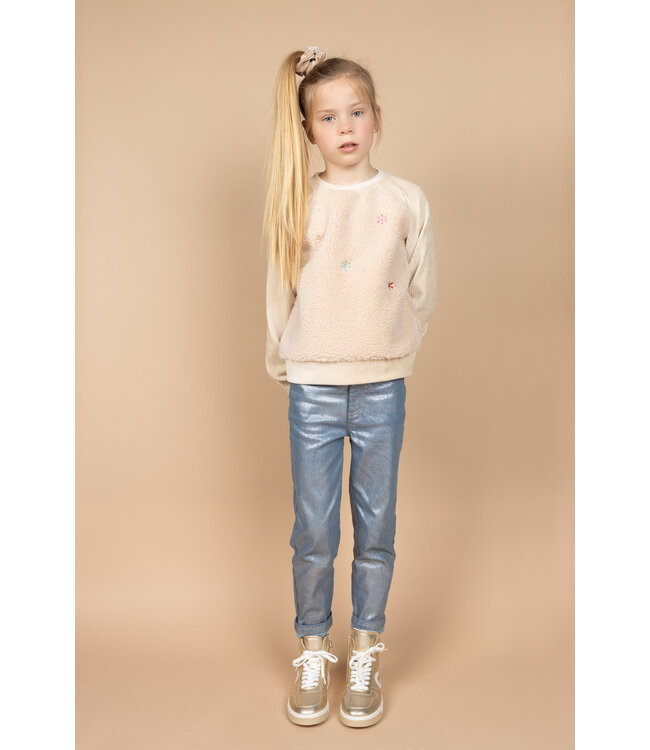 MAYCE Meisjes jeans broek boyfriend fit - Licht denim