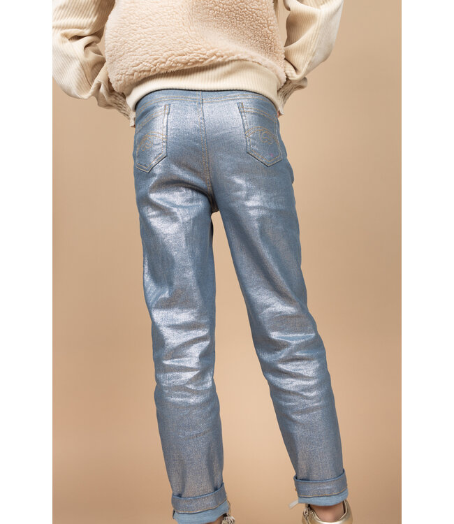 MAYCE Meisjes jeans broek boyfriend fit - Licht denim