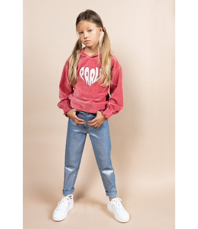 MAYCE Meisjes jeans broek boyfriend fit - Licht denim