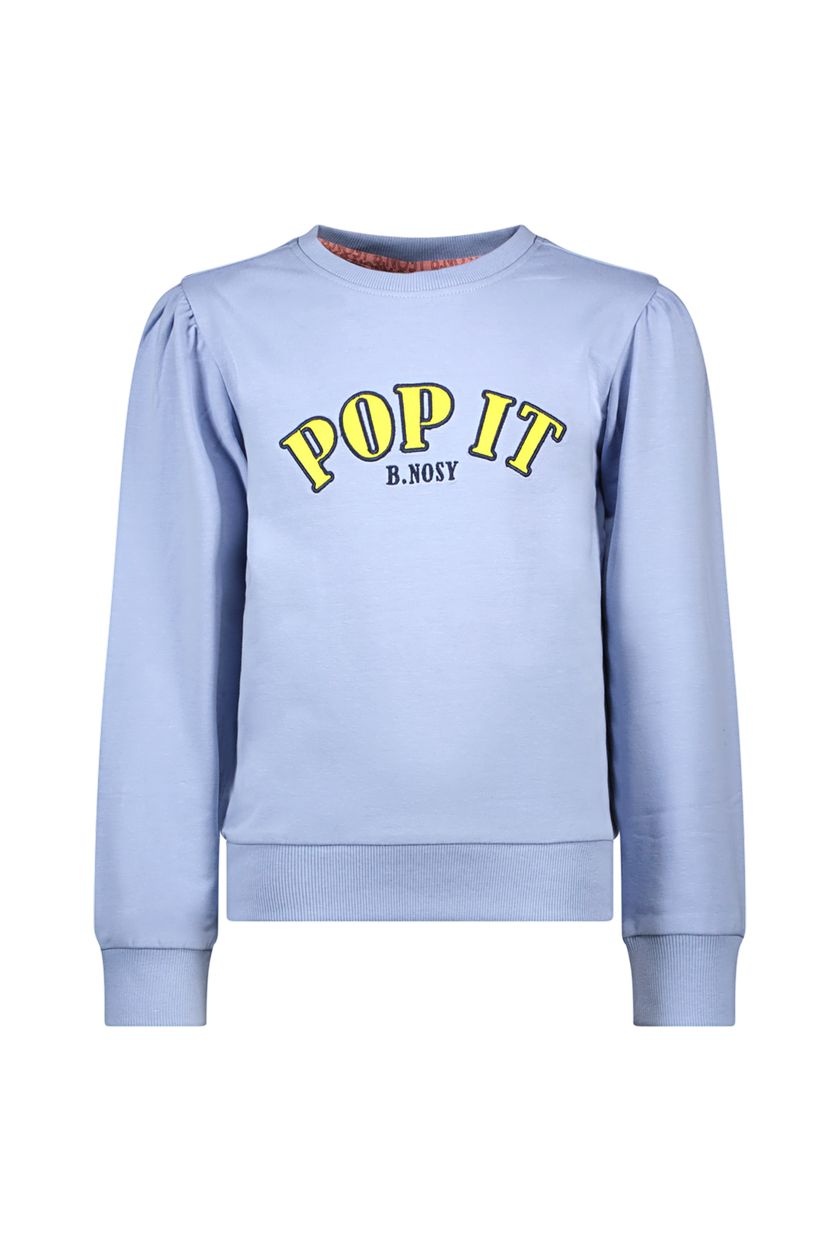 B.Nosy Meisjes sweater - Sophie - Lustre blauw B.Nosy Meisjes sweater - Sophie - Lustre blauw