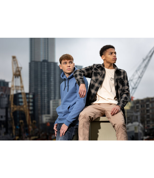 Rellix Jongens shirt ls geruit - Zwart