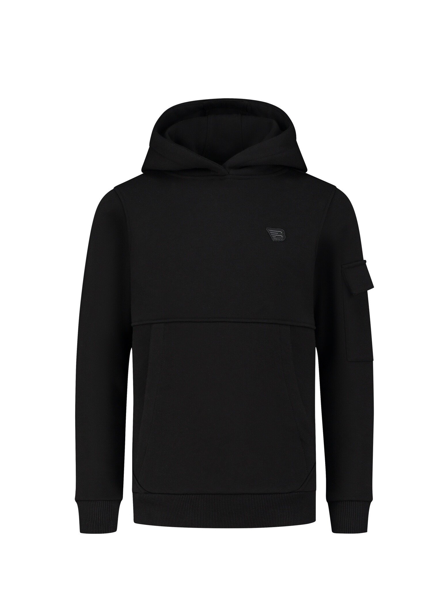 Ballin Amsterdam - Jongens Slim fit Sweaters Hoodie LS - Black - Maat 10