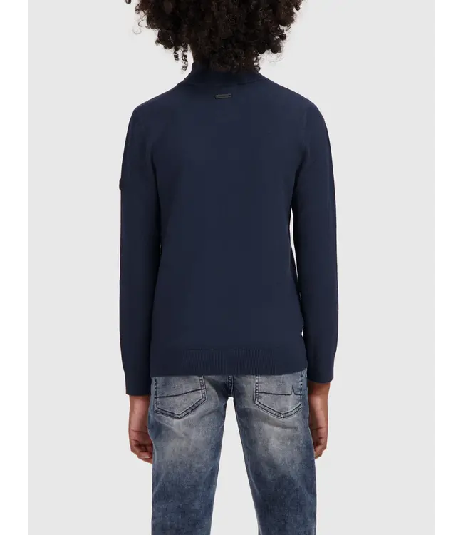 Ballin Trui gebreid regular fit - Navy blauw