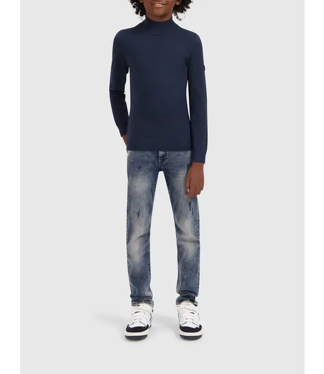 Ballin Trui gebreid regular fit - Navy blauw